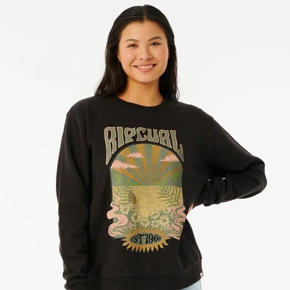 RIP CURL Cosmic Wanderer Crew Sz SM - Picture 3 of 12